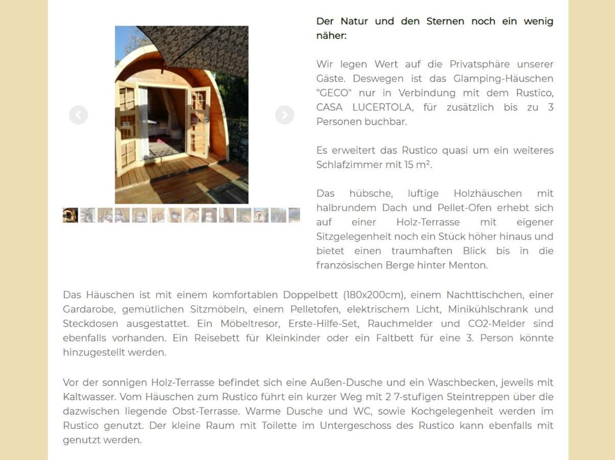 Willa Casa Lucertola Apricale Zewnętrze zdjęcie